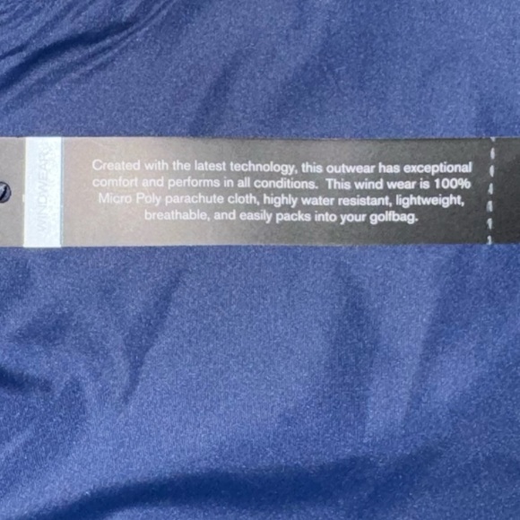 NWT Windwear Tec Women’s Aviator Full Zip Tec In Blue with UP Logo Medium - Picture 6 of 10